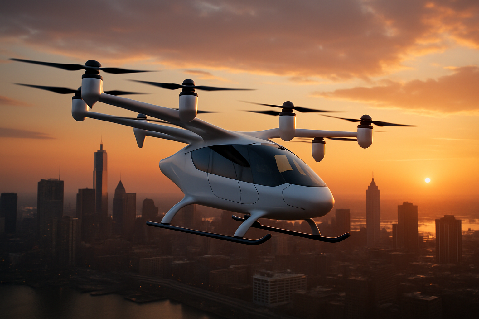 מוניות מעופפות חשמליות יתחילו לטוס ב-26 מדינות — כבר בקיץ הזה